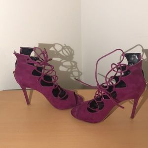 ALDO Lace-Up Fuschia Gladiator Heels Size 8.5